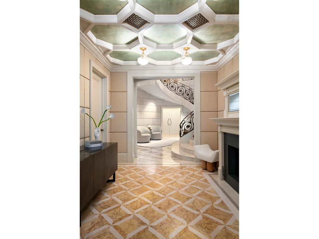 Fireplace, Interior, Pendant Lights