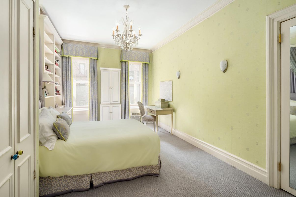 Bedroom, Chandelier, Interior
