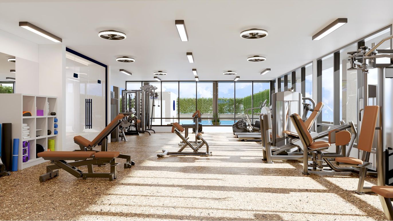 Fitness Equipment, Gym, Interior