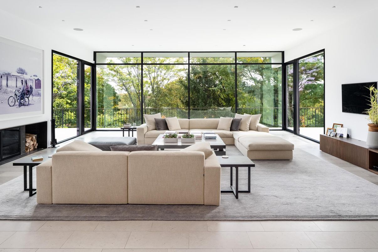 Fireplace, Interior, Living room, Recessed Lighting