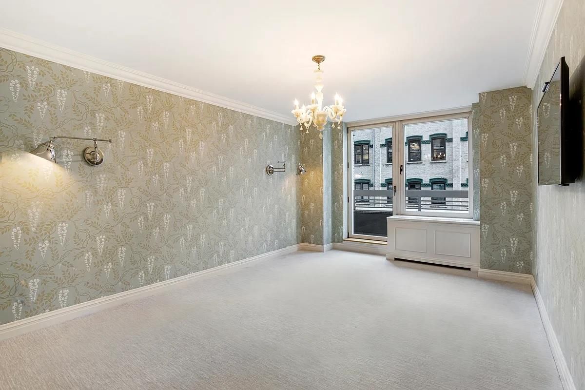 Chandelier, Empty room, Interior