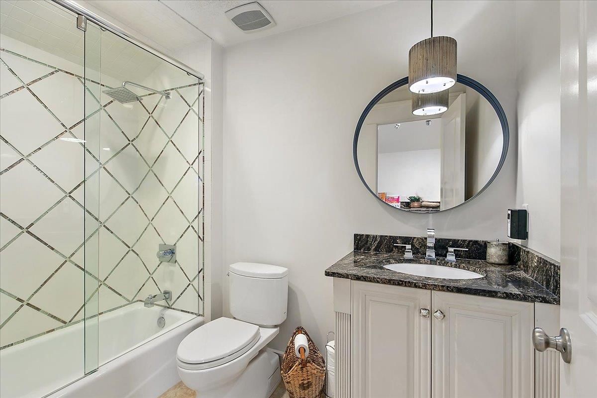 Bathroom, Glass Shower, Interior, Pendant Lights