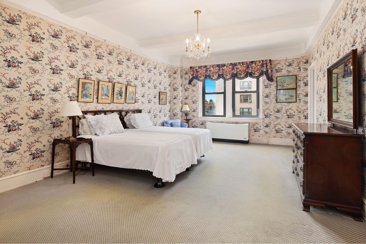 Bedroom, Chandelier, Interior
