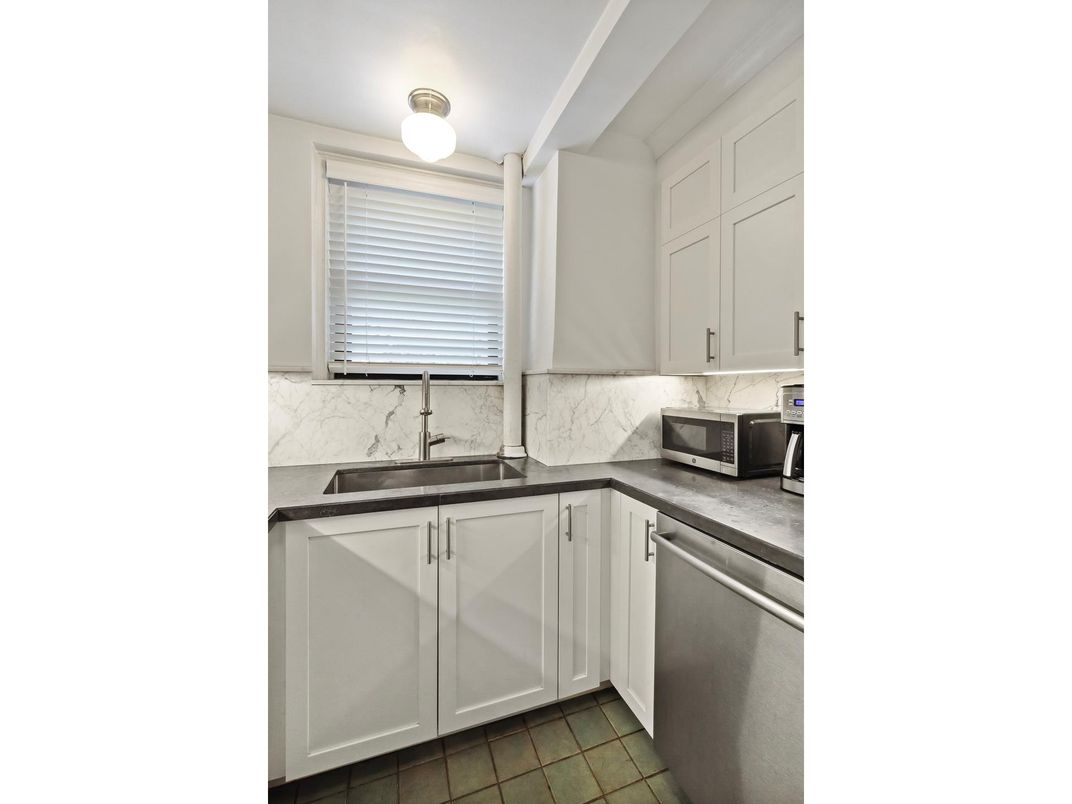 Interior, Kitchen, Marble Walls, Stainless Steel Appliances