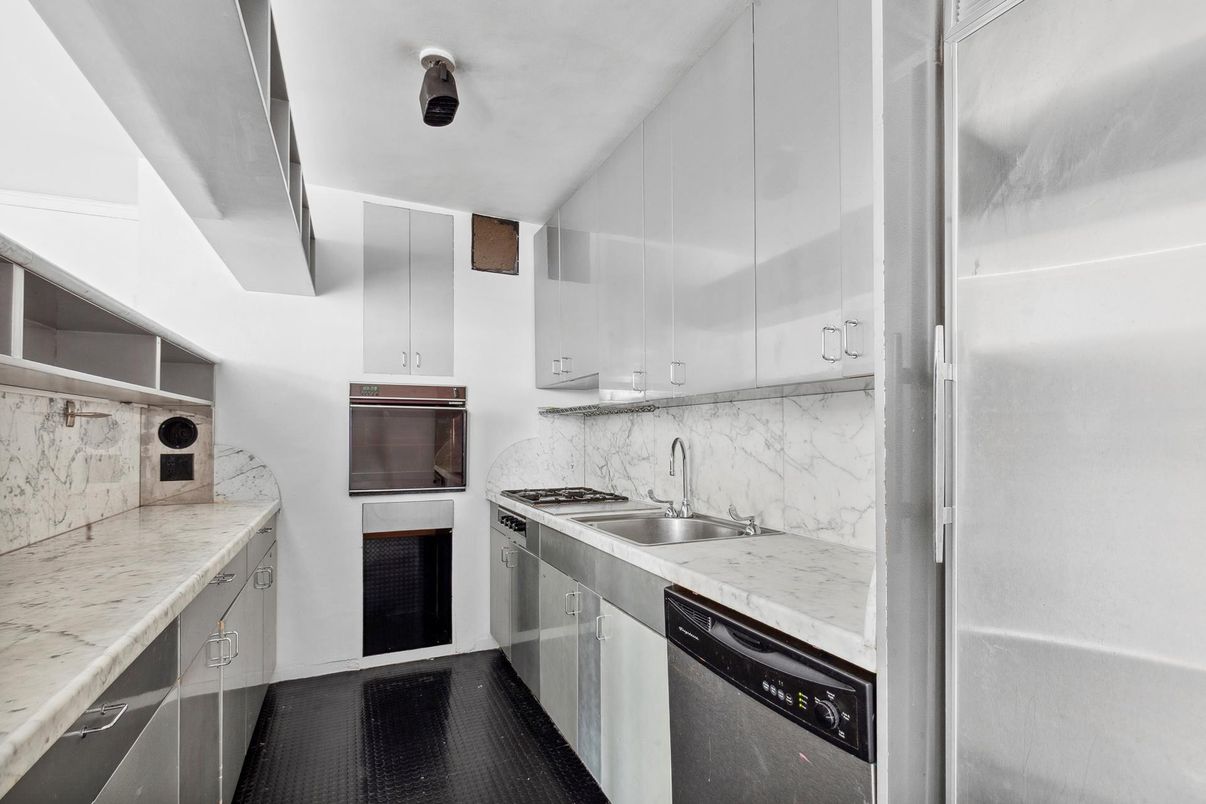 Interior, Kitchen, Marble Walls
