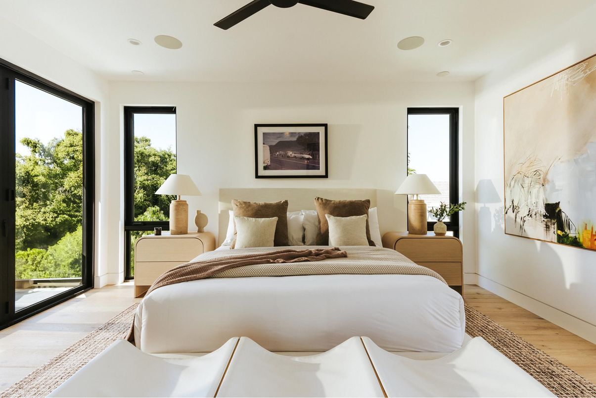 Bedroom, Interior, Wood Texture Flooring