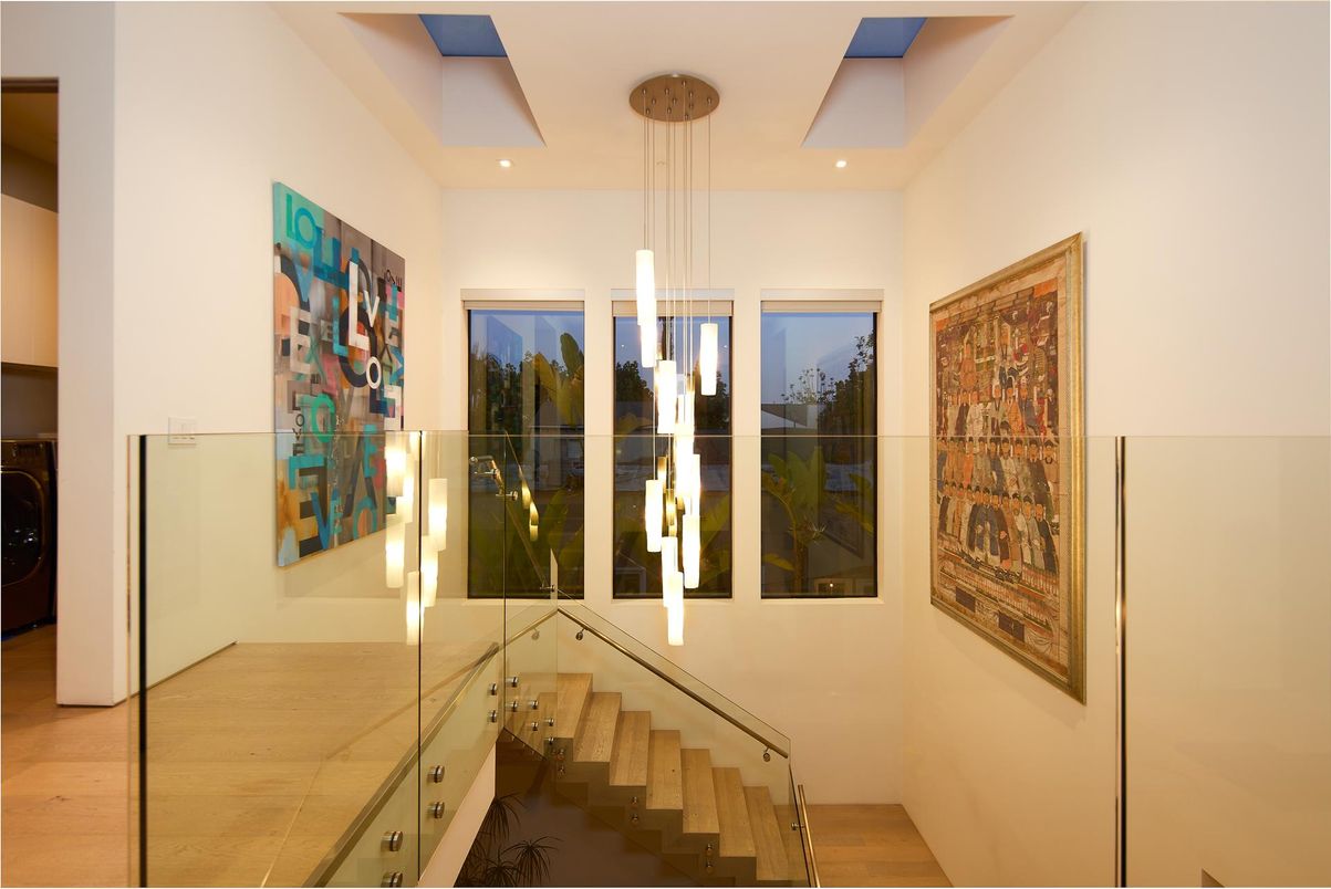 Interior, Pendant Lights, Recessed Lighting, Wood Texture Flooring