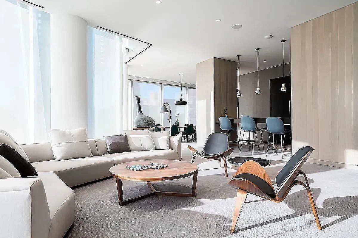Dining room, Interior, Living room, Pendant Lights, Recessed Lighting