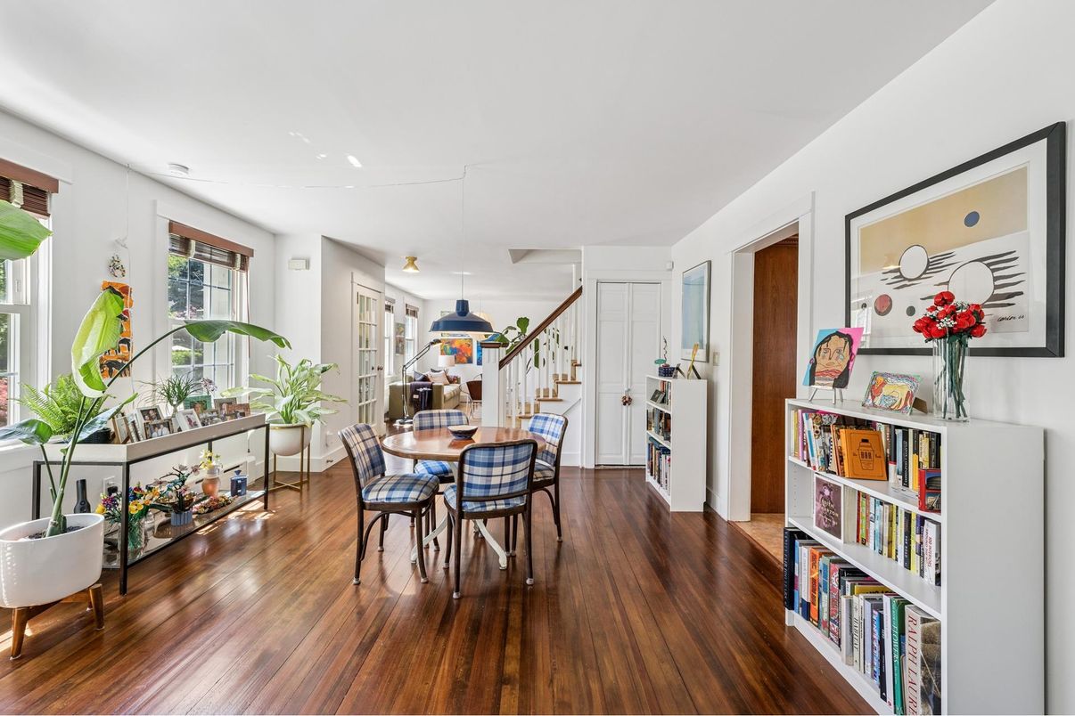 Dining room, Interior, Wood Texture Flooring