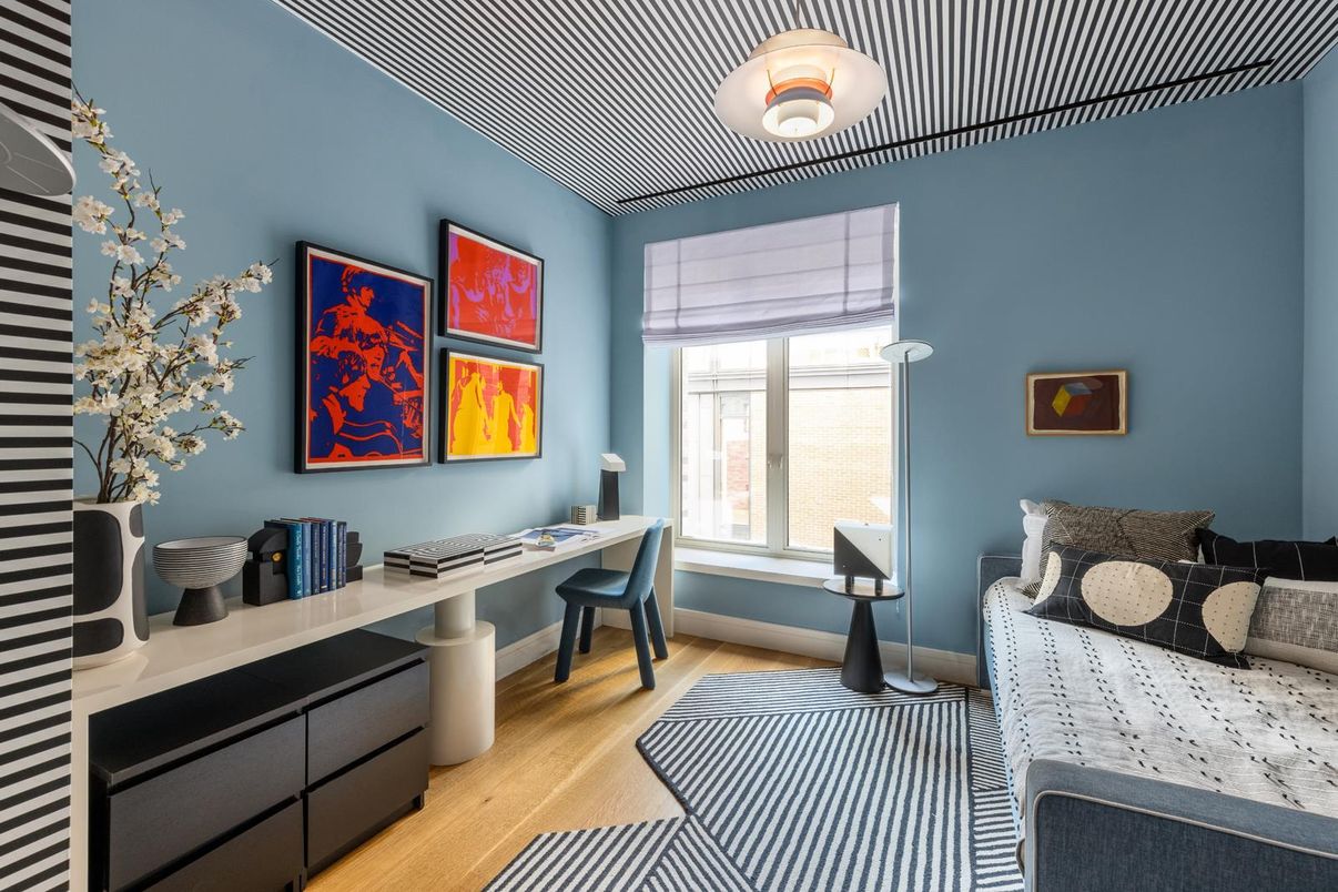 Bedroom, Home Office, Interior, Wood Texture Flooring