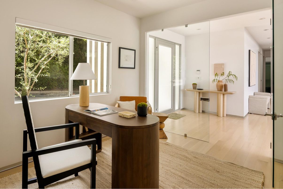 Home Office, Interior, Wood Texture Flooring