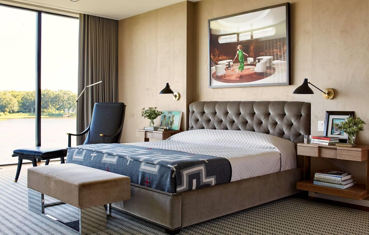 Bedroom, Interior, Recessed Lighting