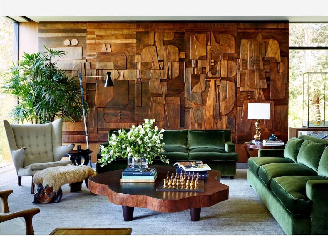 Interior, Living room, Wooden Walls