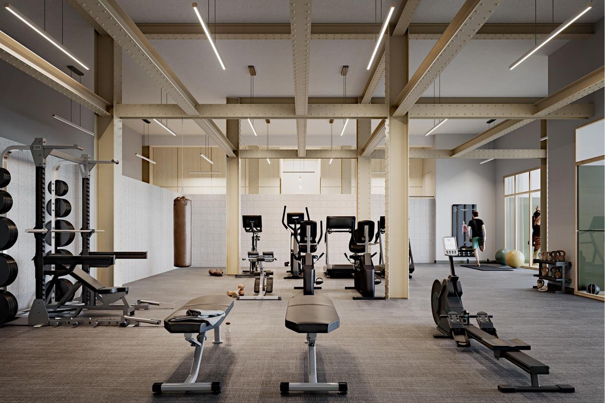 Fitness Equipment, Gym, Interior