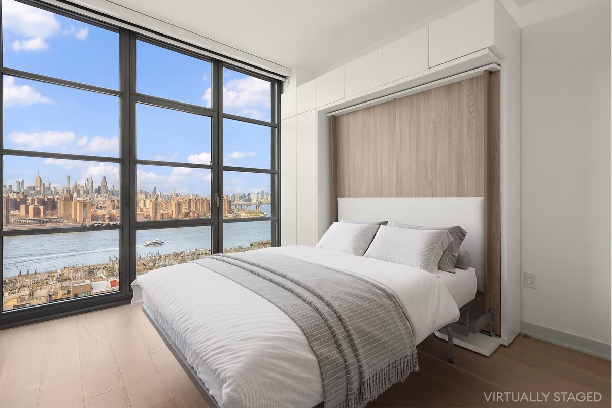 Bedroom, Interior, Water, Wood Texture Flooring