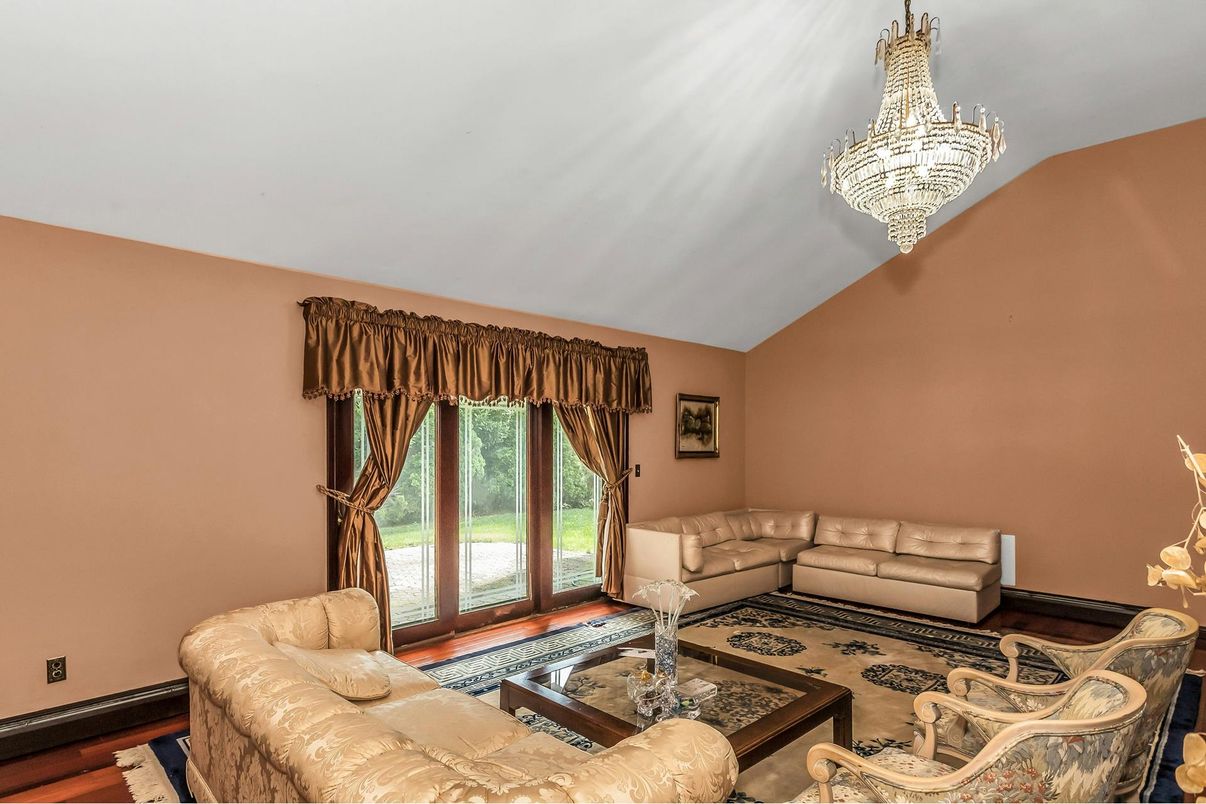 Chandelier, Interior, Living room, Wood Texture Flooring