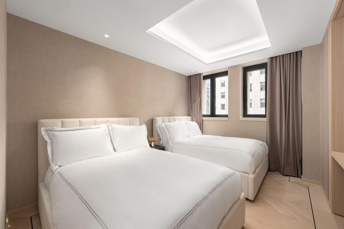 Bedroom, Interior, Recessed Lighting