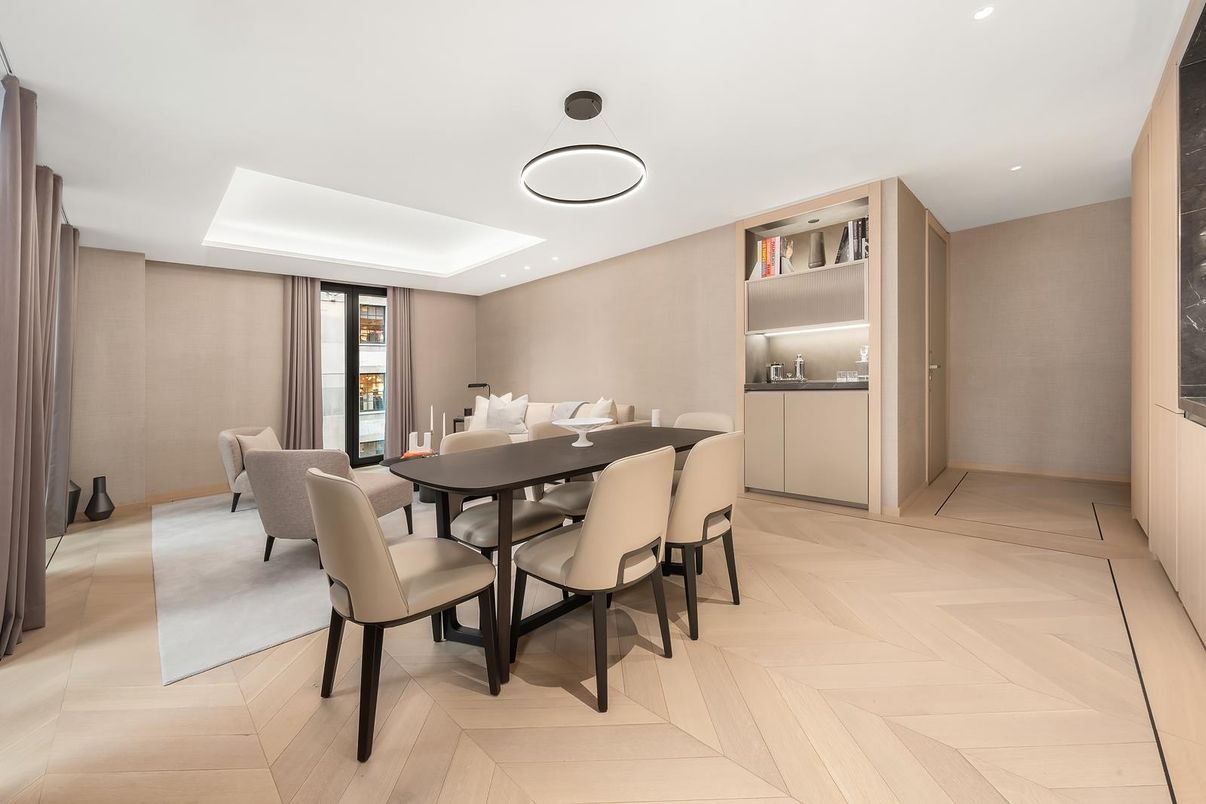 Dining room, Interior, Pendant Lights, Recessed Lighting