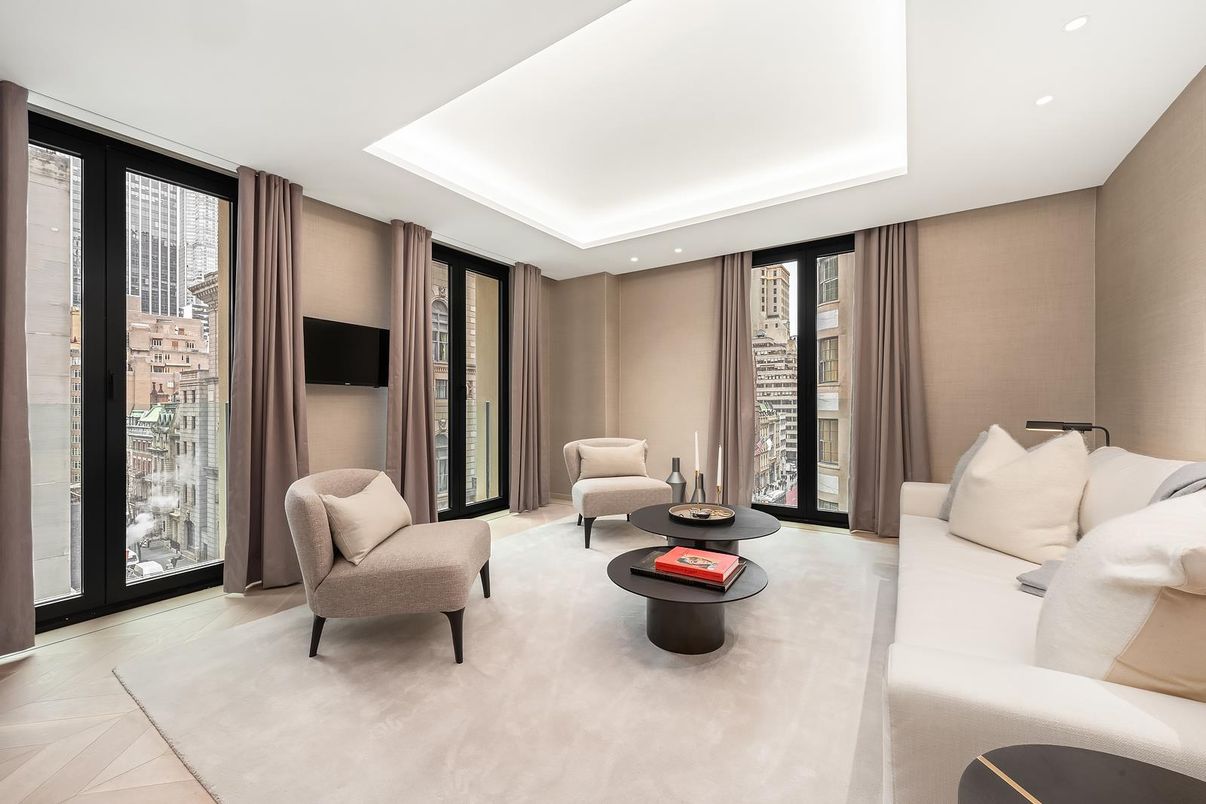 Interior, Living room, Recessed Lighting