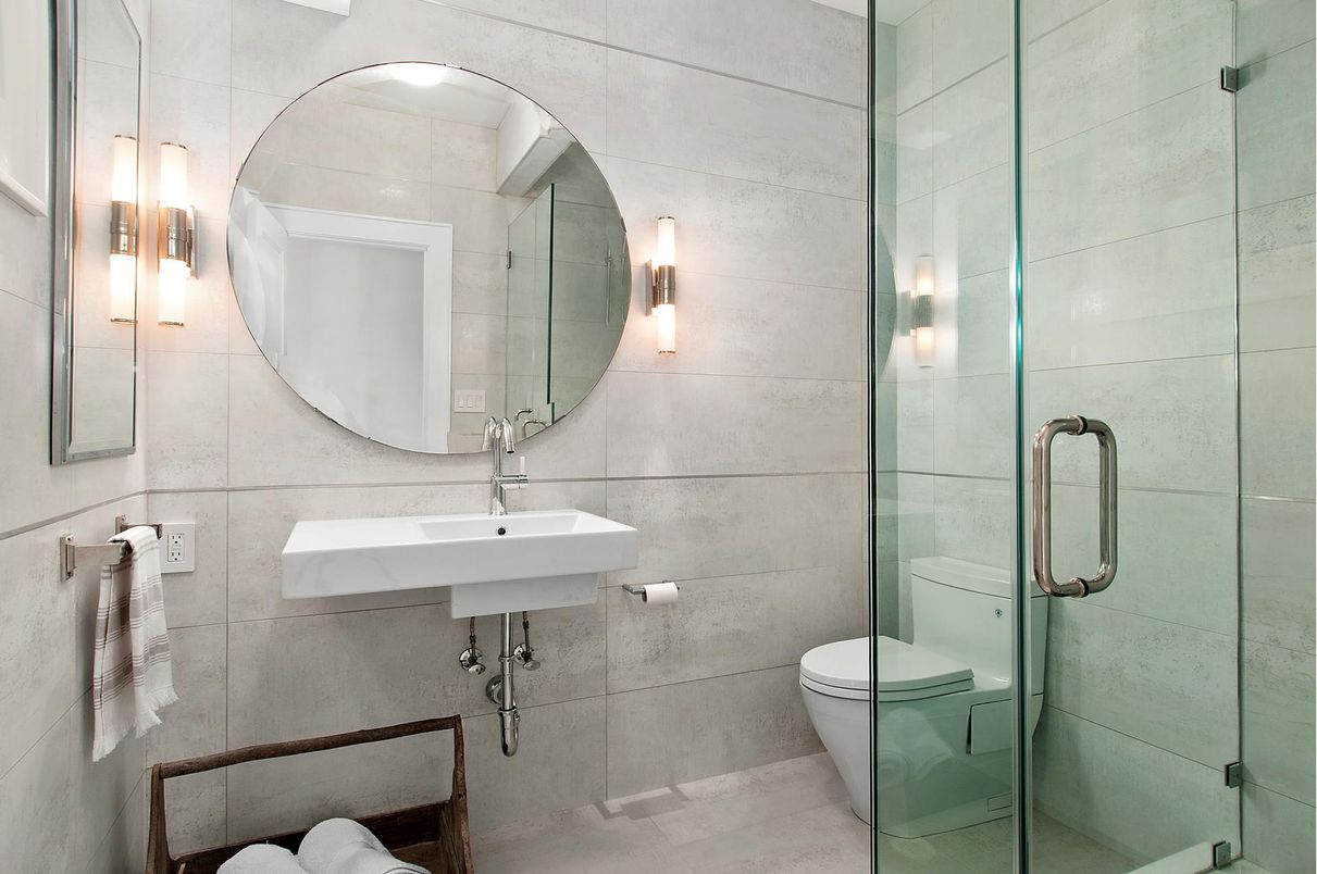 Bathroom, Glass Shower, Interior