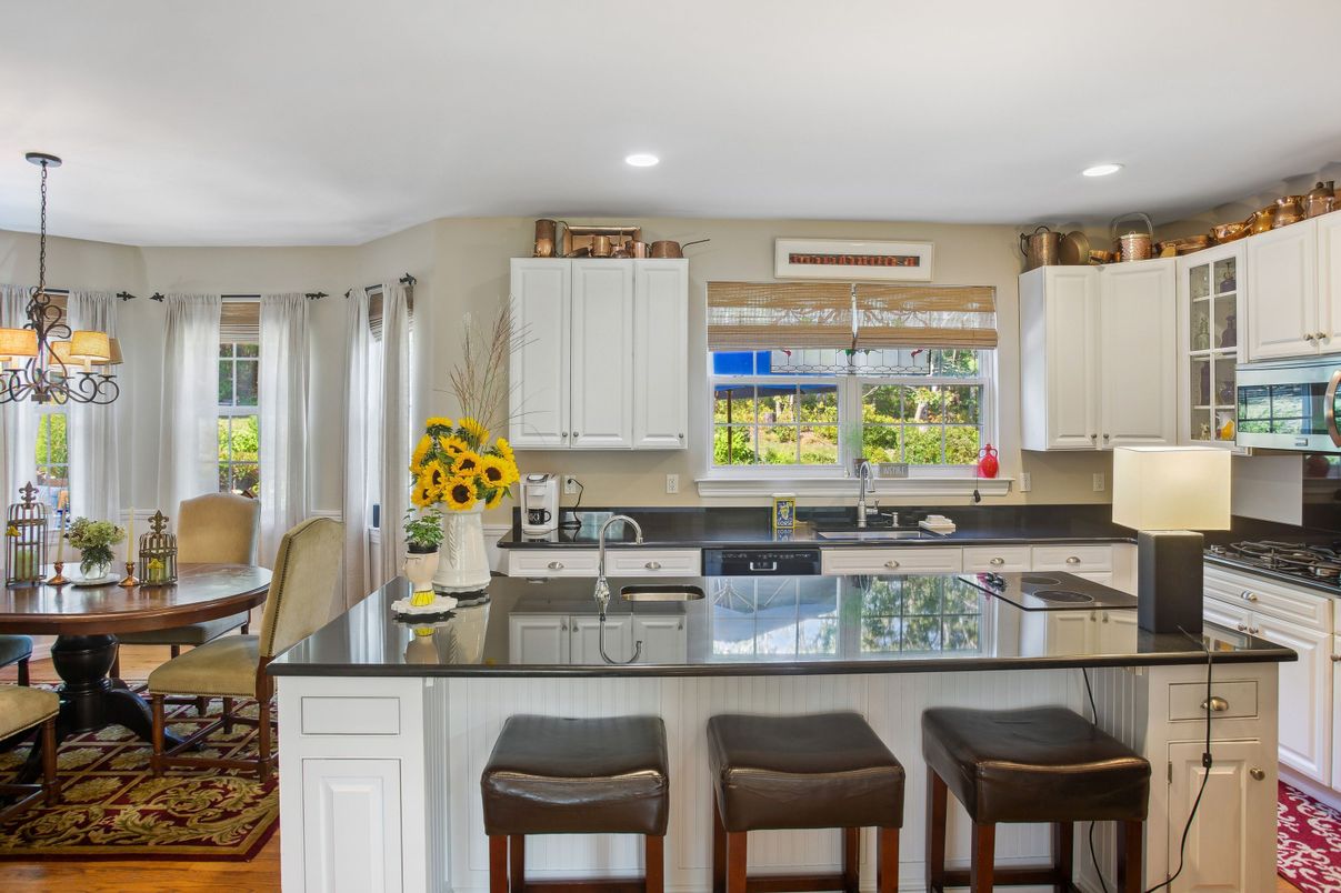 Dining room, Interior, Kitchen, Pendant Lights, Recessed Lighting, Stainless Steel Appliances
