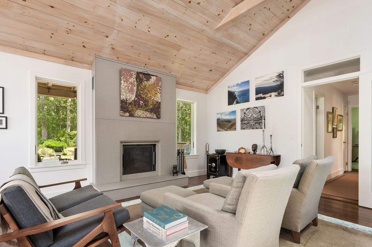 Fireplace, Interior, Living room, Wooden Ceilings
