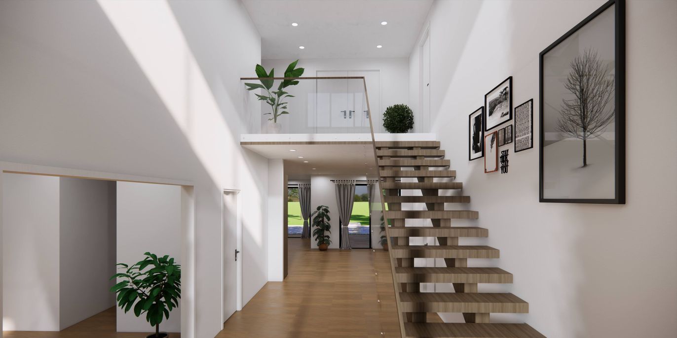 Interior, Recessed Lighting, Wood Texture Flooring