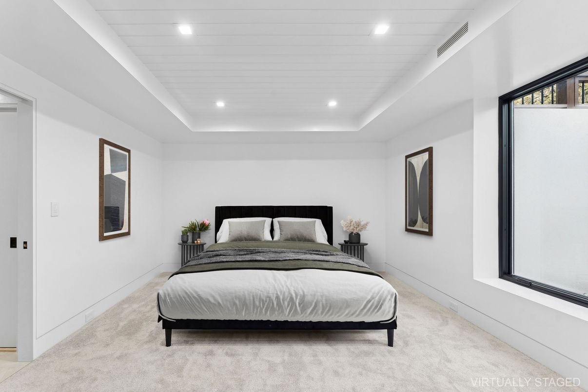 Bedroom, Interior, Recessed Lighting