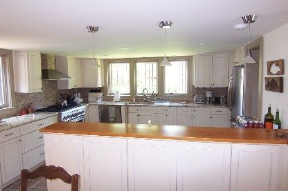 Interior, Kitchen, Pendant Lights, Recessed Lighting, Stainless Steel Appliances