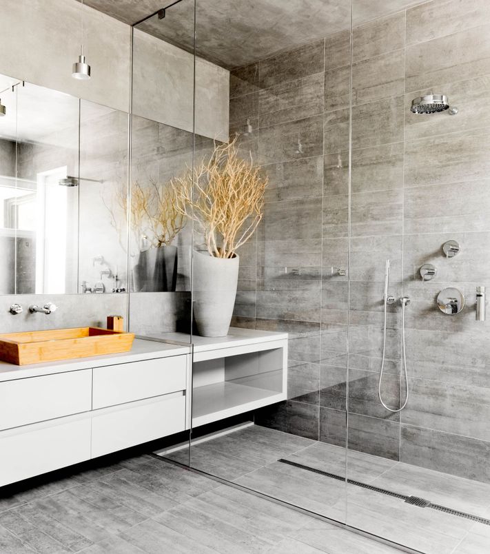 Bathroom, Glass Shower, Interior