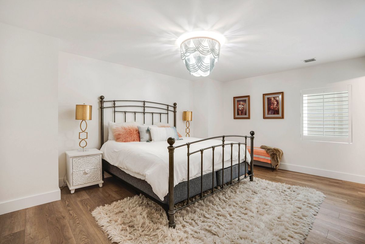 Bedroom, Interior, Wood Texture Flooring