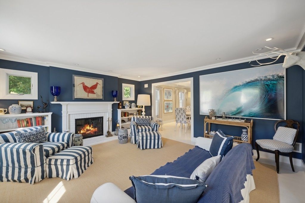 Fireplace, Interior, Living room, Recessed Lighting