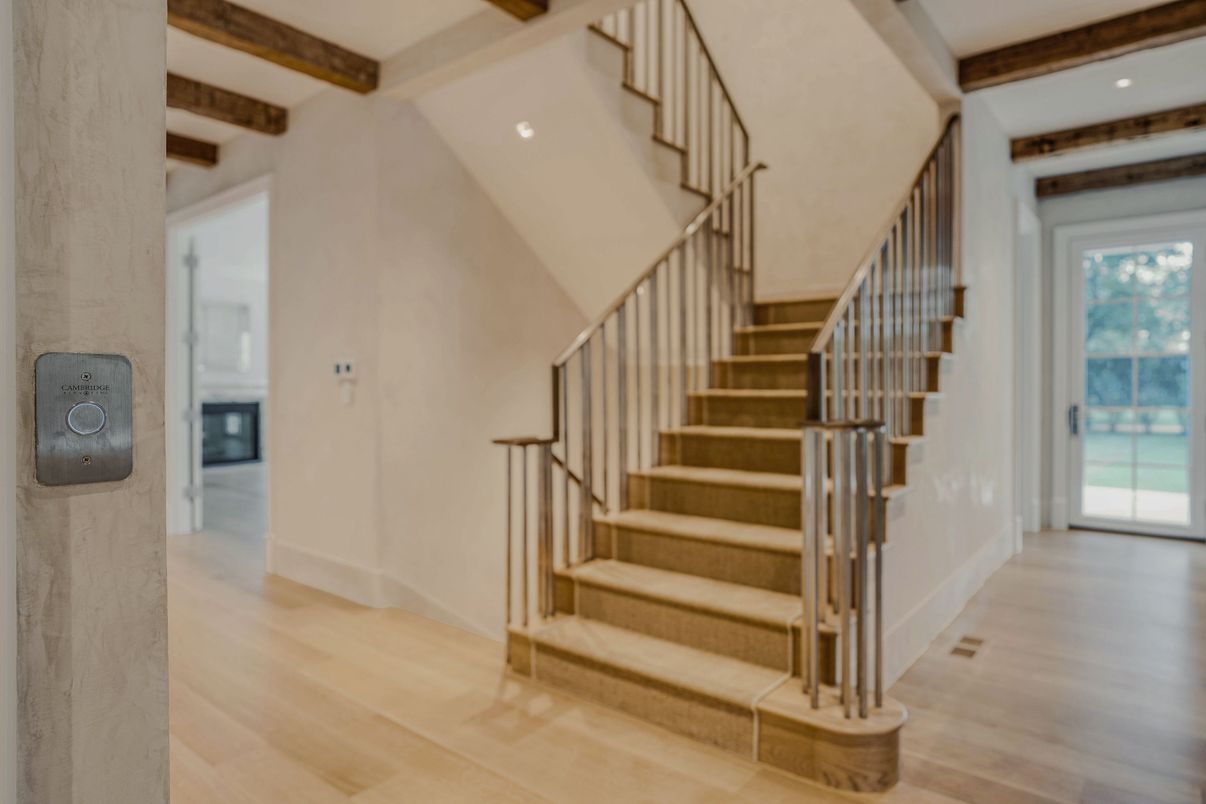 Interior, Recessed Lighting, Wooden Beams, Wood Texture Flooring