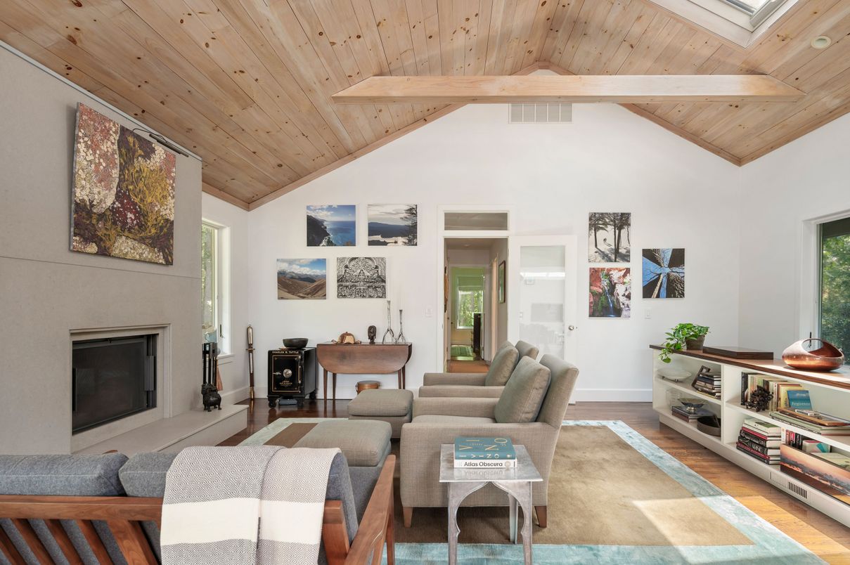 Fireplace, Interior, Living room, Wooden Beams, Wooden Ceilings, Wood Texture Flooring