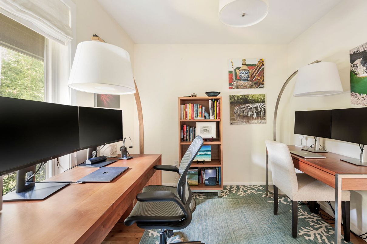 Home Office, Interior, Wood Texture Flooring