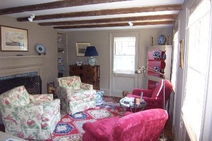 Fireplace, Interior, Wooden Beams
