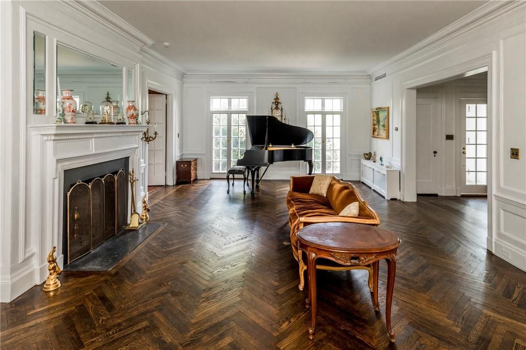 Fireplace, Interior, Piano, Wood Texture Flooring