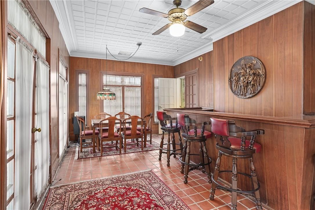 Dining room, Interior, Wooden Walls