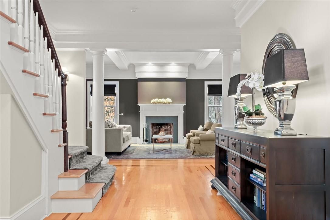 Fireplace, Interior, Living room, Wood Texture Flooring