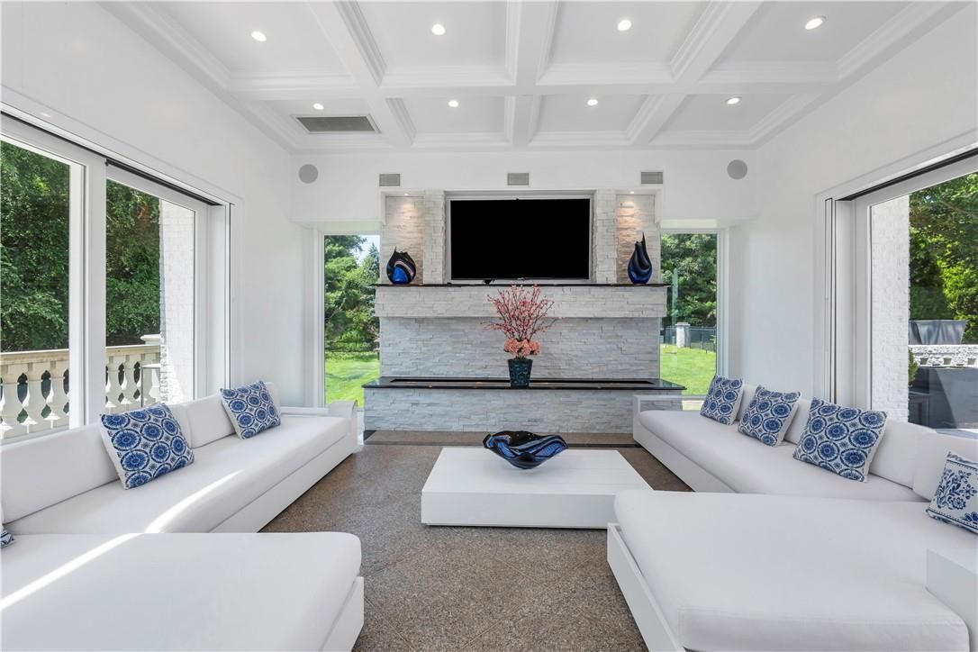 Interior, Living room, Recessed Lighting
