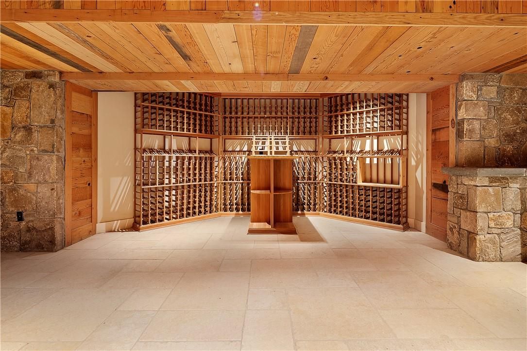 Interior, Stone Walls, Wine Storage, Wooden Ceilings