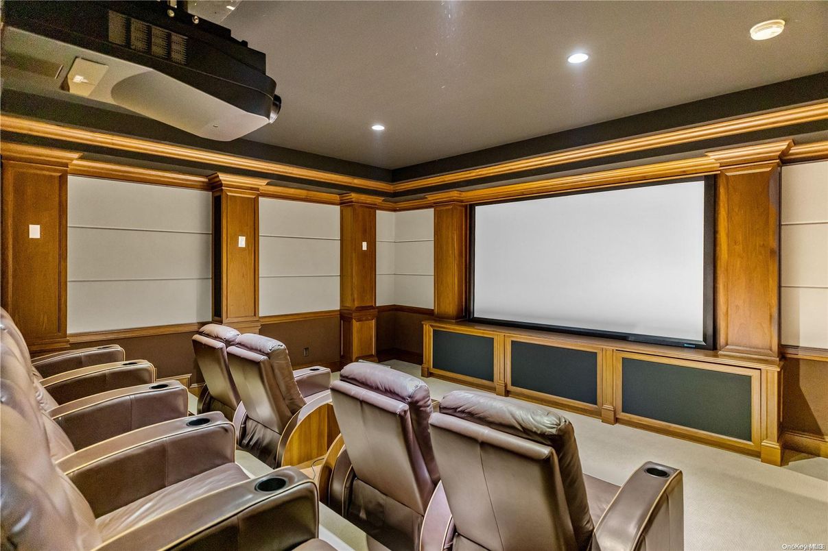 Home Theatre Room, Interior, Projection Screen, Recessed Lighting, Theatre Room