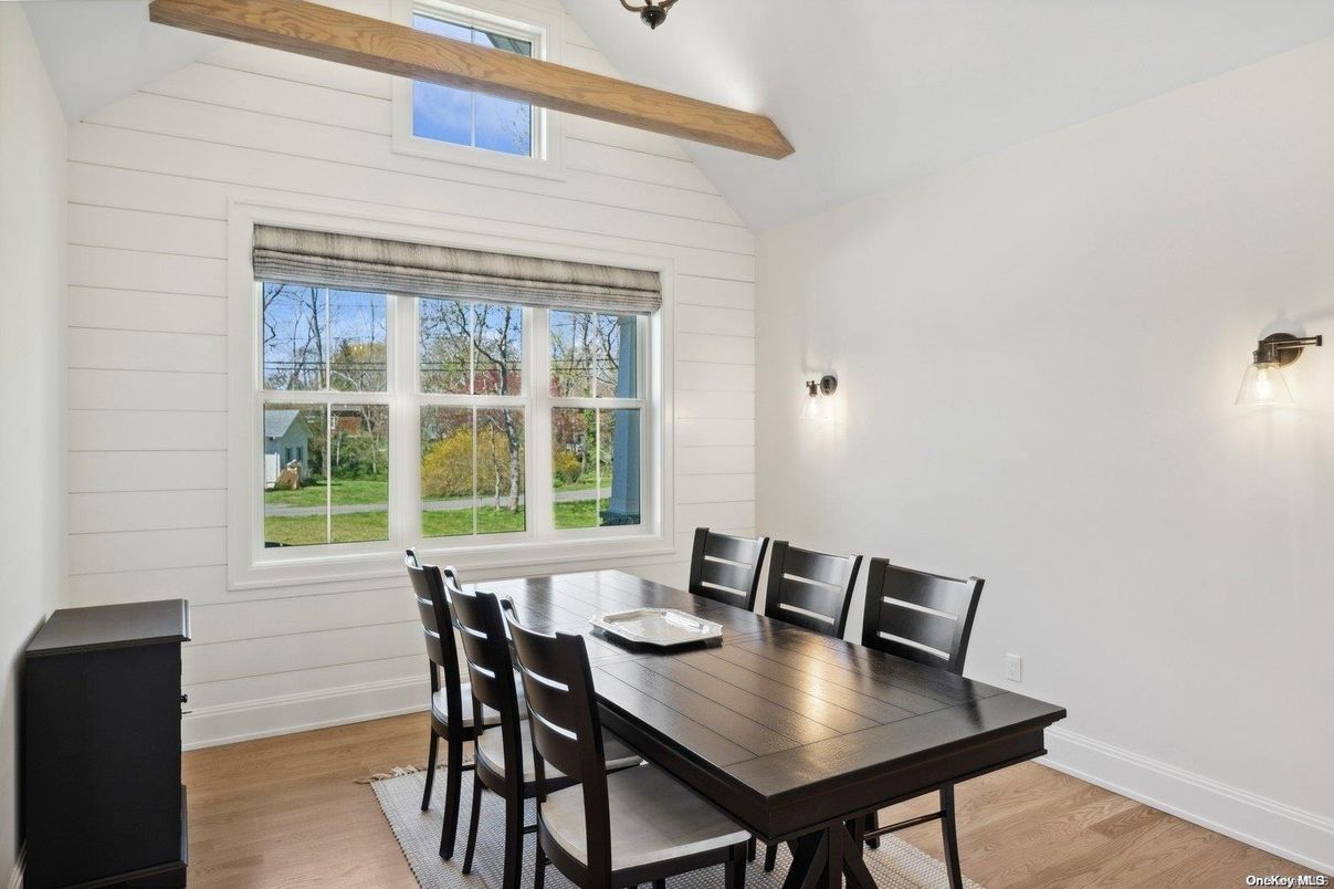 Dining room, Interior, Wooden Beams, Wood Texture Flooring