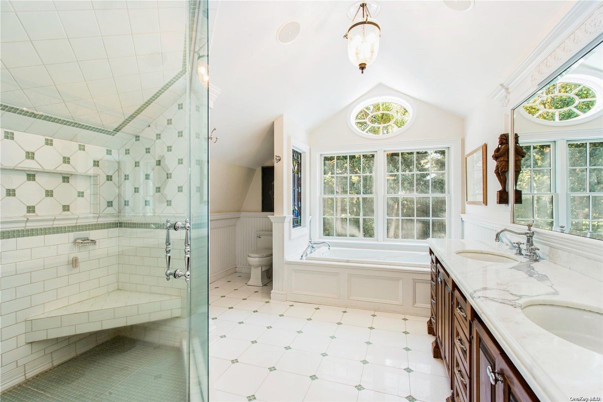 Bathroom, Dual Sink Vanities, Glass Shower, Interior