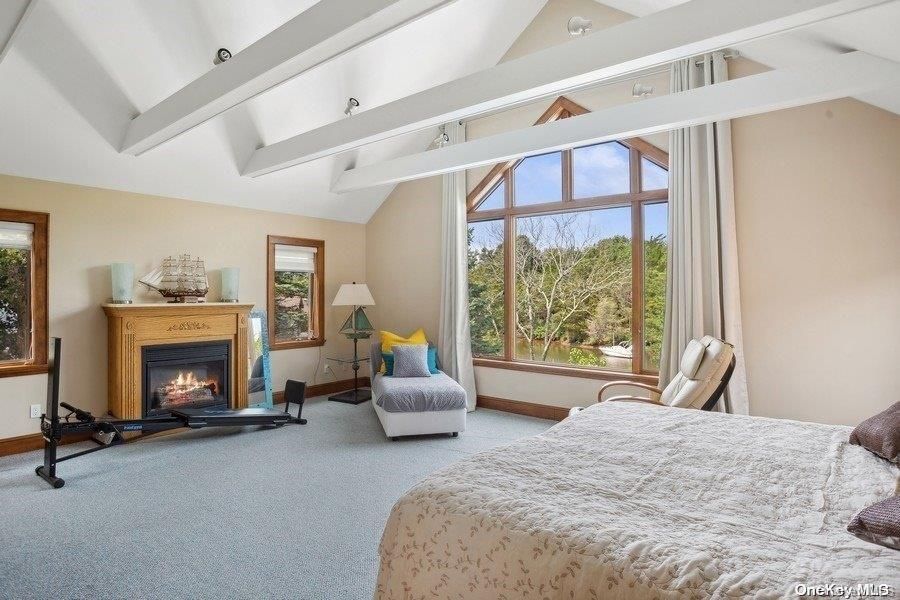 Bedroom, Fireplace, Interior