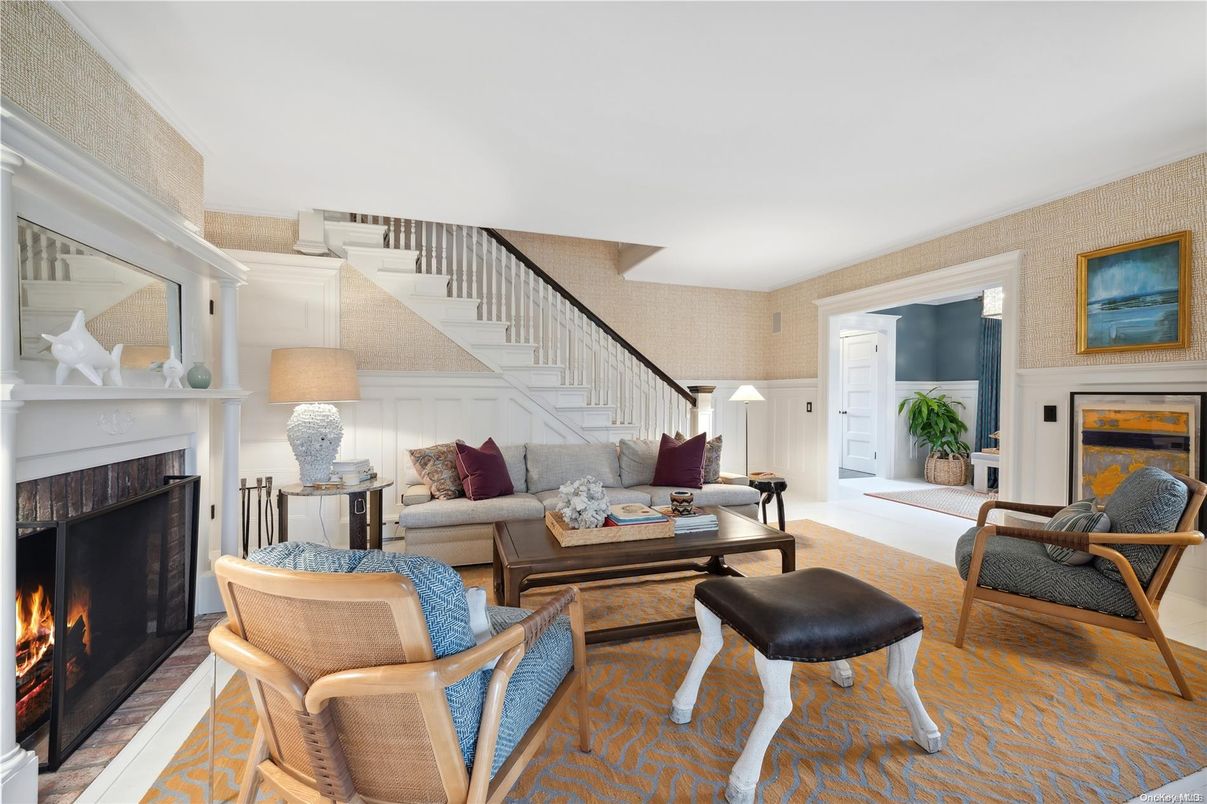 Fireplace, Interior, Living room, Wood Texture Flooring