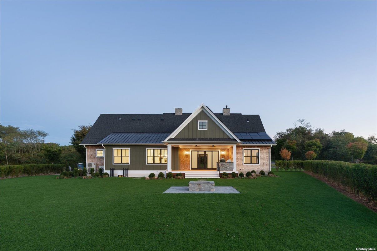 Backyard, Exterior, Facade, Solar Panels, Farmhouse