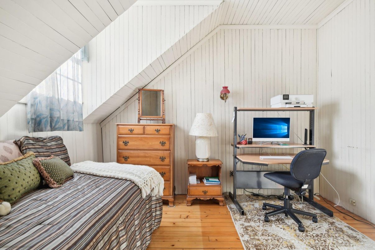 Bedroom, Home Office, Interior, Wood Texture Flooring