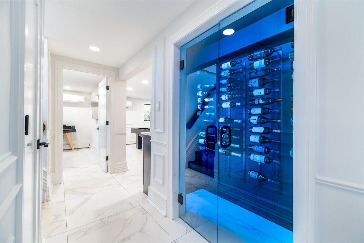 Interior, Marble, Recessed Lighting, Wine Storage