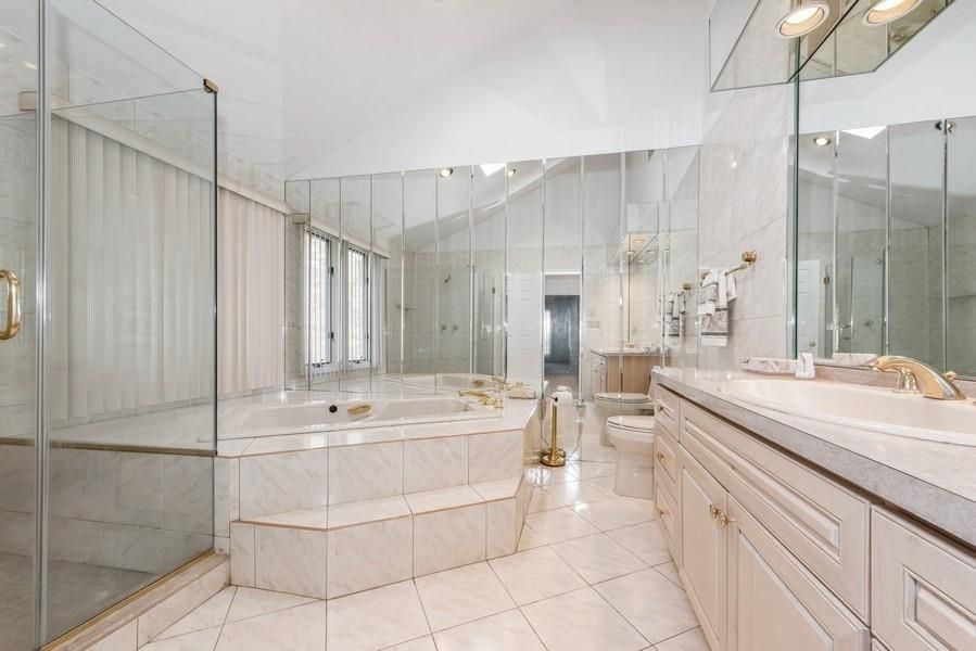 Bathroom, Dual Sink Vanities, Glass Shower, Interior